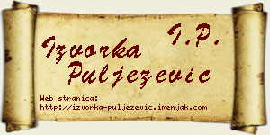 Izvorka Puljezević vizit kartica